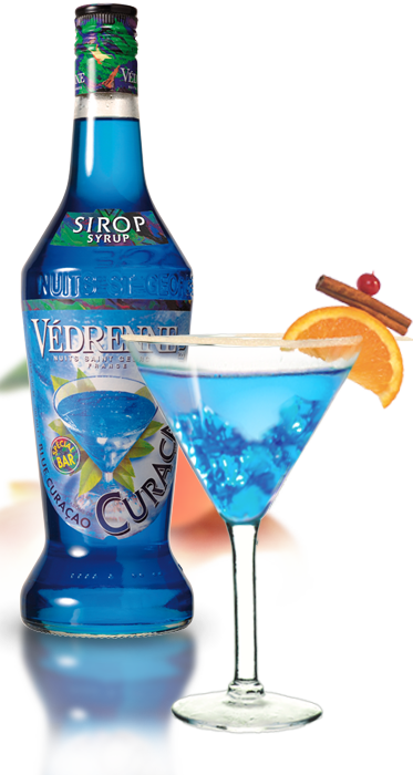 Sirop Curacao Bleu Vedrenne 70cl - Pack de 6