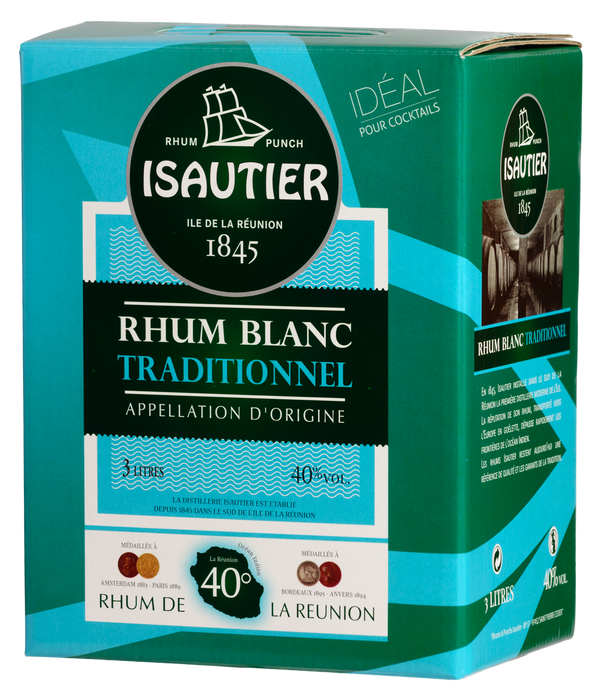 Rhum Blanc Traditionnel Isautier 300cl