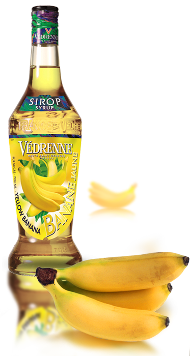 Sirop Banane Jaune Vedrenne 70cl - Pack de 6