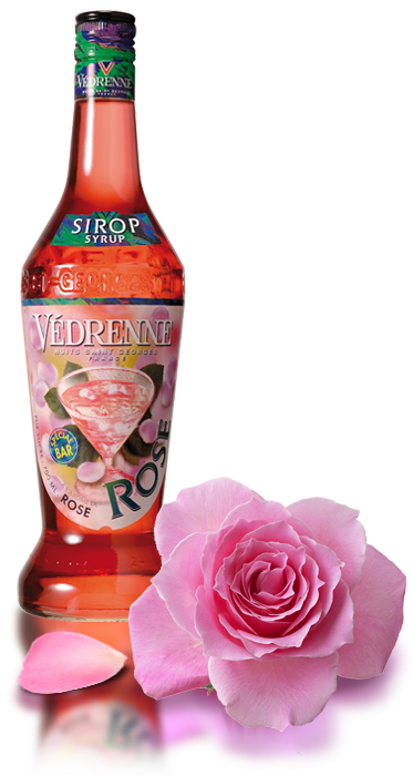 Sirop Rose Vedrenne 70cl - Pack de 6